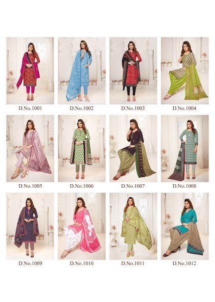 Tara Unique Style Vol-1 Cotton Designer Patiyala Dress Material